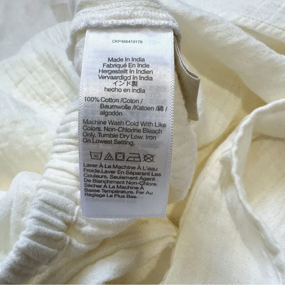 NWT Madewell Size Large NF563 Lightestspun Tie Back Cover Up Jumpsuit Lighthouse